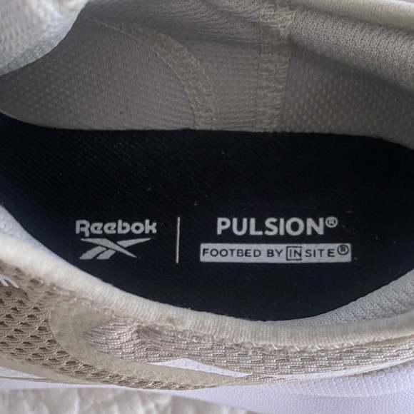 Reebok Taupe and White Athletic Shoes - Picture 4 of 6